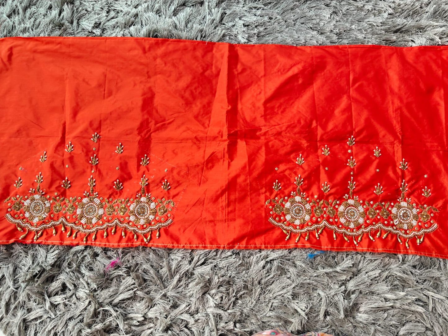 Raw Silk Heavy Work Blouse Fabric