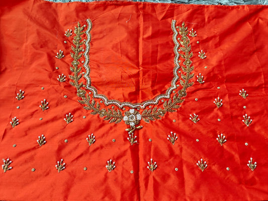 Raw Silk Heavy Work Blouse Fabric