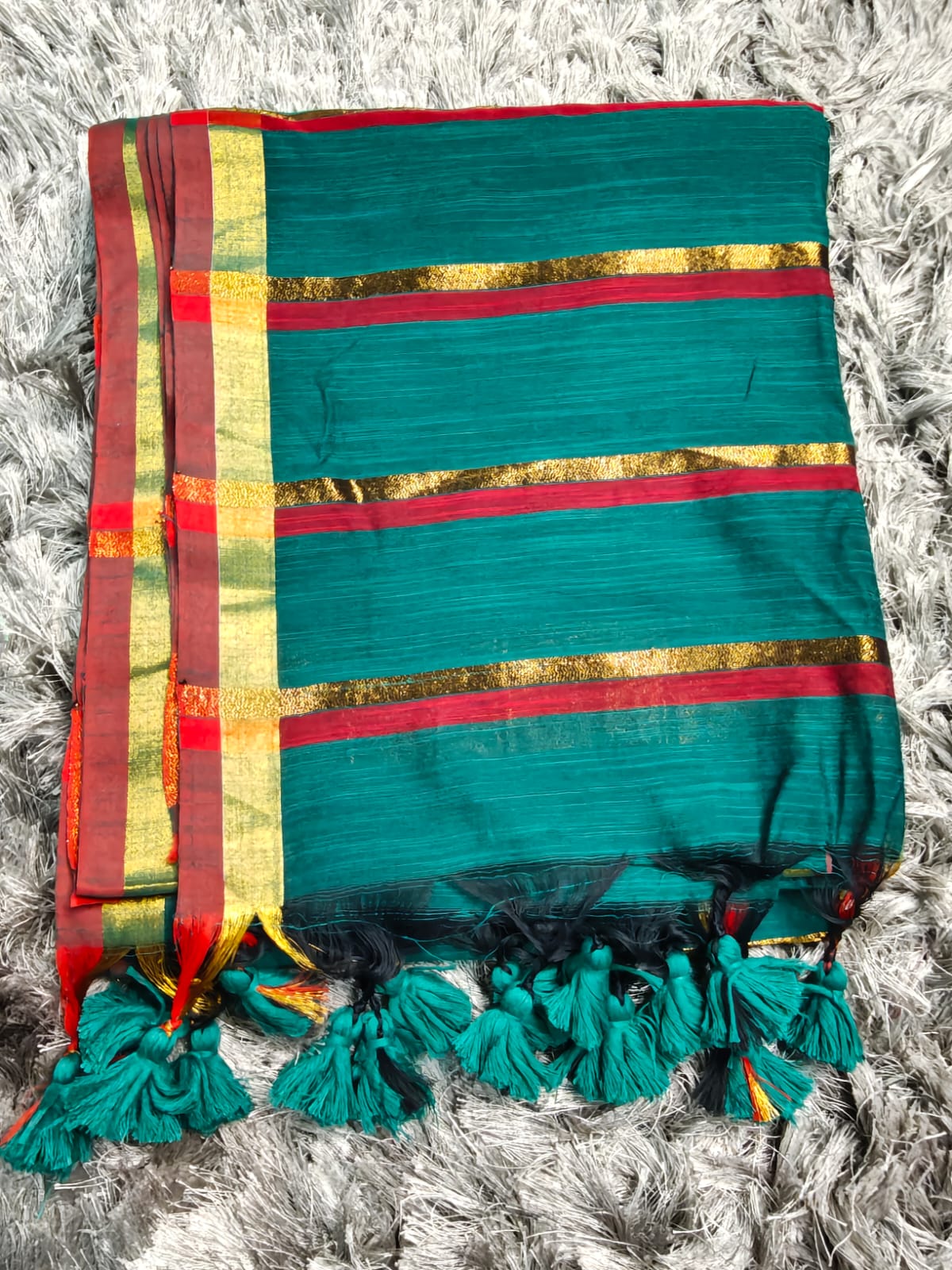 Soft Cotton Saree with Elegant Zari Line Detailing