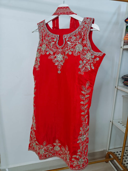 Fendy Georgette Party Wear 3-Piece Dress