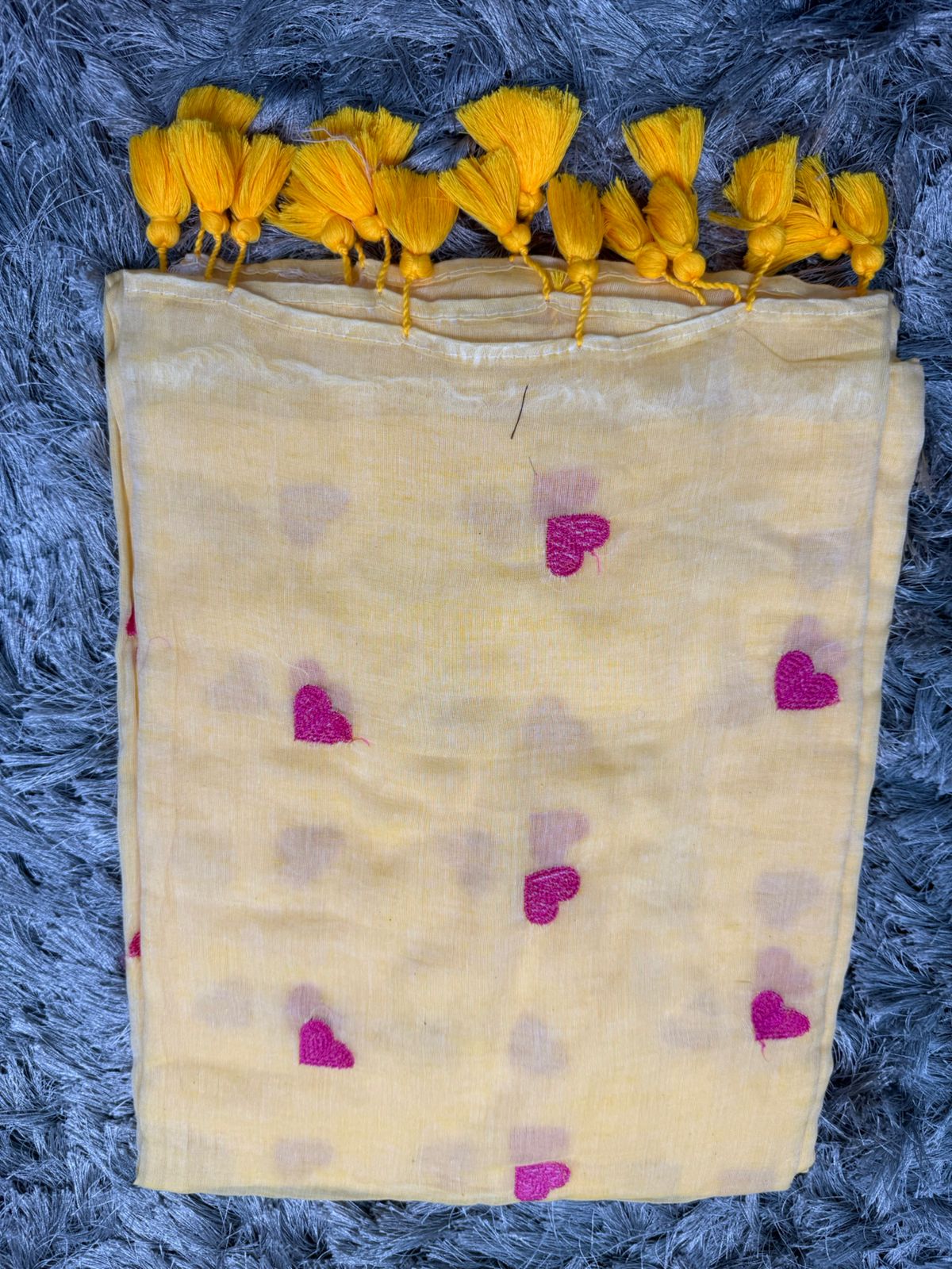 🌿 Love Buti Embroidered Mul Cotton Saree — With Blouse