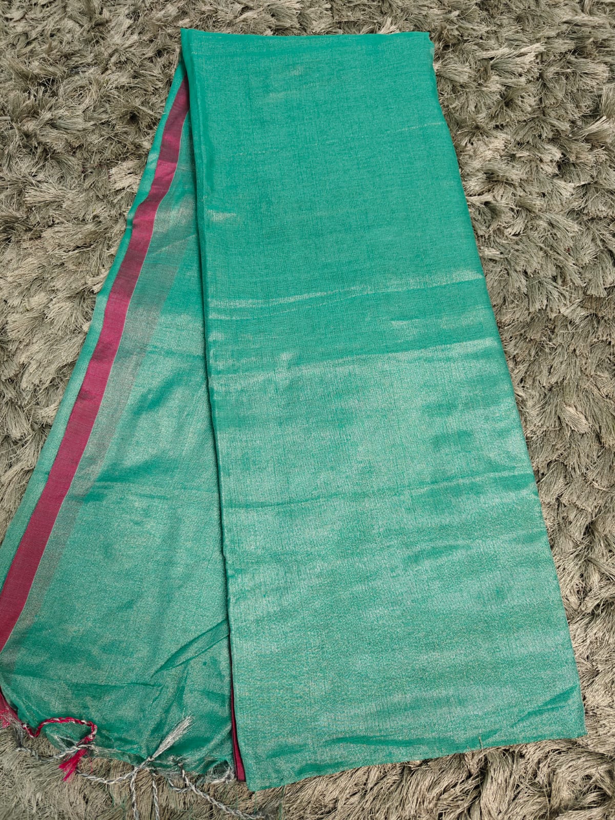 Khadi Tissue Saree with Running Blouse