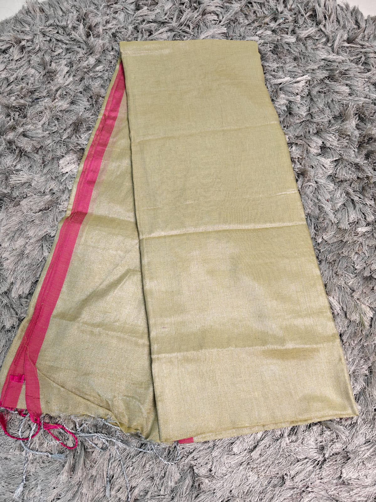 Khadi Tissue Saree with Running Blouse
