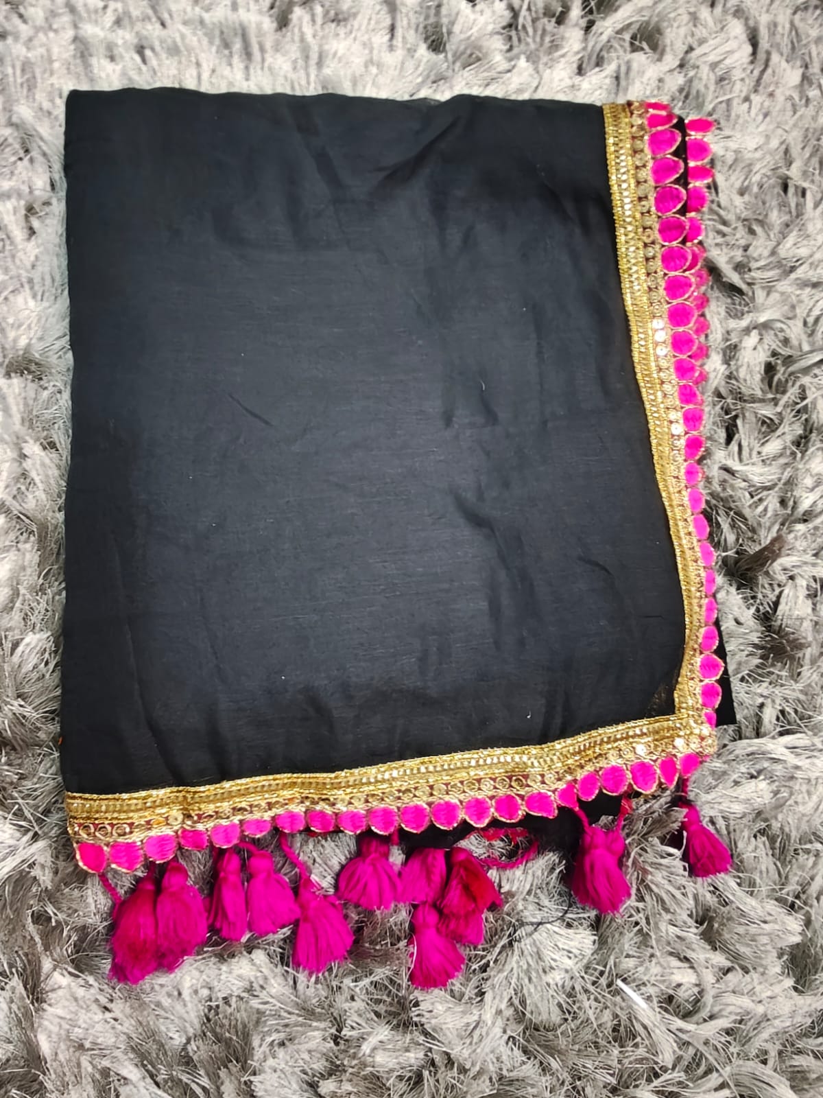 Premium 120 TC Mul Cotton Saree with Elegant Lace Border